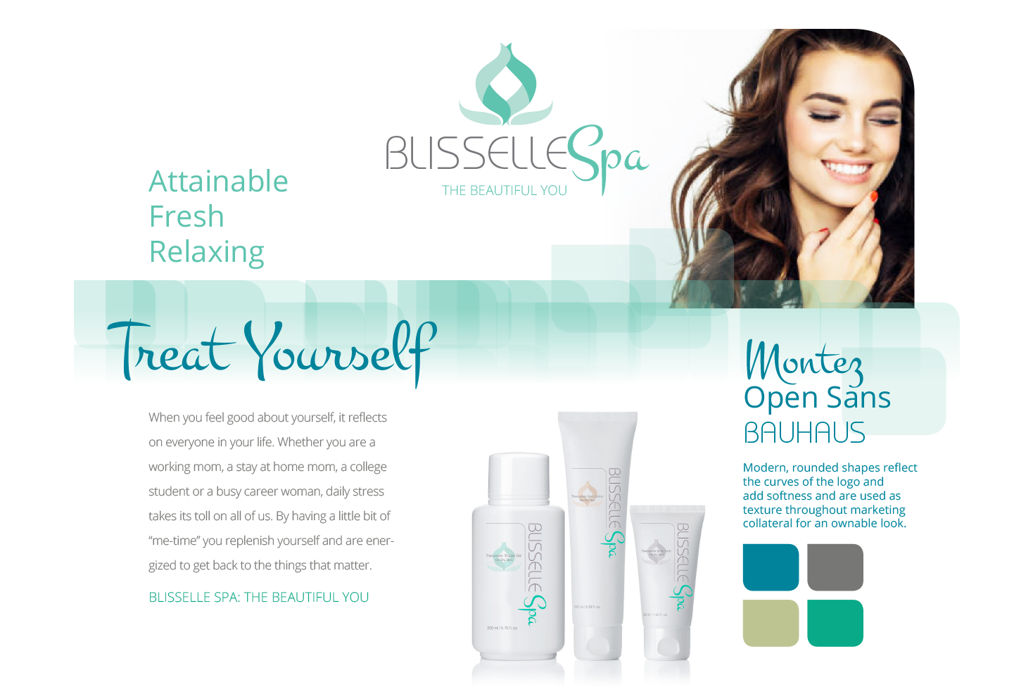 small business branding package blisselle spa